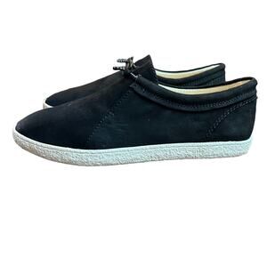 Lucky Brand Ebrun Sneaker Toggle Tie Black NEW Size 8 Fabric Upper